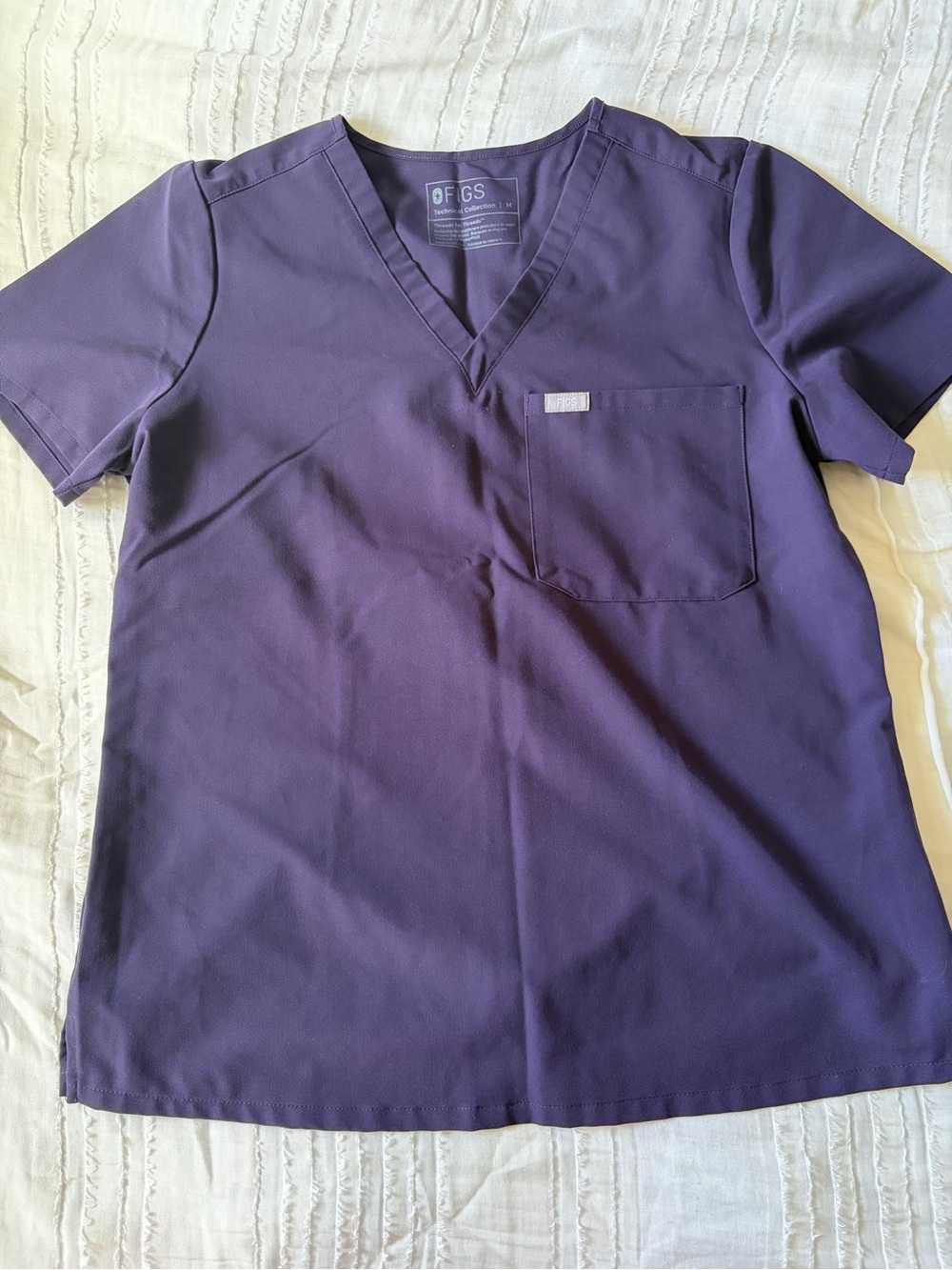FIGS Catarina Scrub Top in Purple